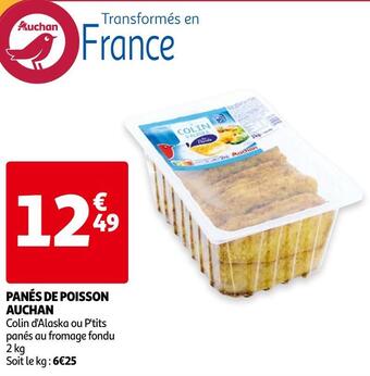 Auchan Auchan panés de poisson offre