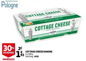 Auchan Danone cottage cheese offre