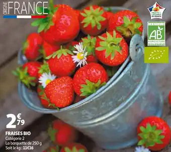 Auchan Fraises bio offre