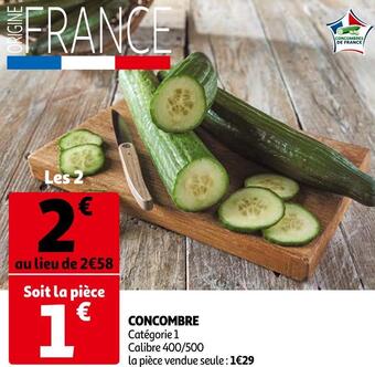 Auchan Concombre offre
