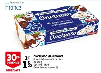 Auchan Mamie nova onctuoso offre