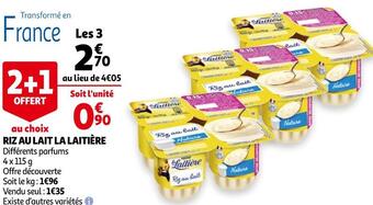 Auchan La laitière riz au lait offre