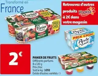 Auchan Panier de yoplait panier de fruits offre