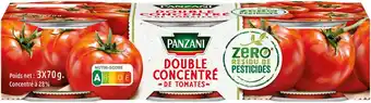 Match Panzani double concentré de tomates offre