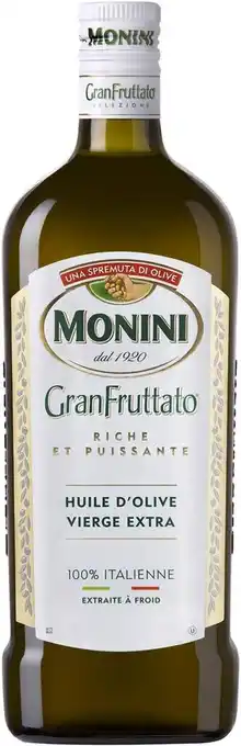 Match Monini huile d'olive 100 % italienne offre