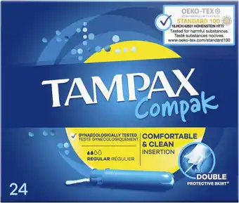 Tampax tampons avec applicateur
