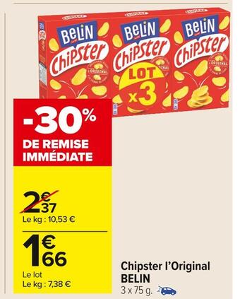 Carrefour Market Belin chipster l’original offre
