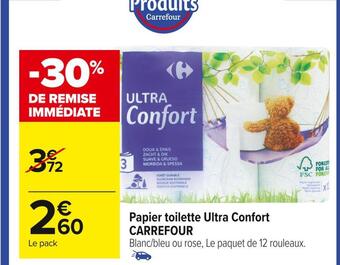 Carrefour Market Carrefour papier toilette ultra confort offre