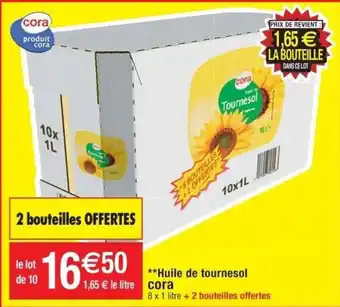 Cora x Carrefour Huile de tournesol CORA offre