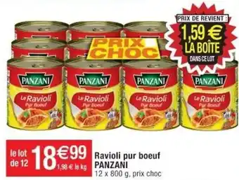 Cora x Carrefour Ravioli pur boeuf PANZANI offre