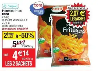 Cora x Carrefour Pommes frites CORA offre