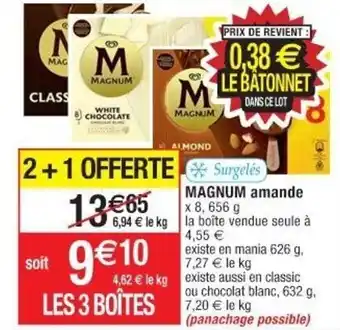 Cora x Carrefour MAGNUM amande offre