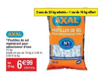 Cora x Carrefour Pastilels de sel régénérant pour adoucisseur d'eau offre