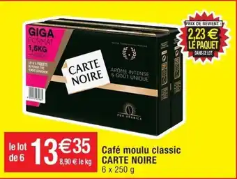 Cora x Carrefour Café moulu classic CARTE NOIRE offre