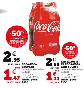 Super U Coca-cola coca-cola regular offre