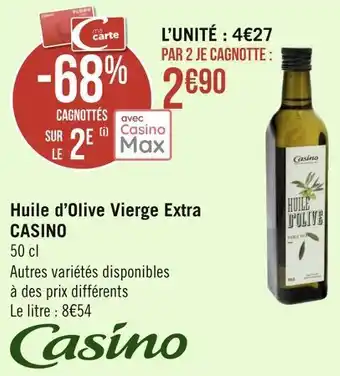 Géant Casino Casino huile d’olive vierge extra offre