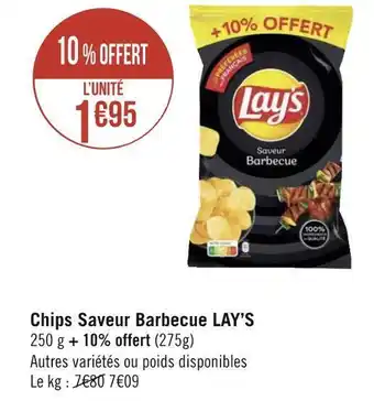 Géant Casino Lay’s chips saveur barbecue offre
