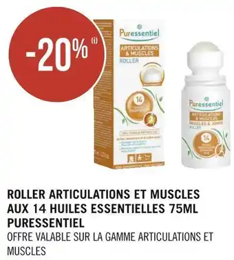 Puressentiel bon plan sur le roller articulations et muscles aux 14 huiles essentielles 75ml puressentiel