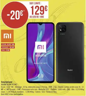 Géant Casino Xiaomi smartphone offre