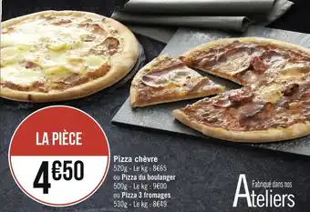 Géant Casino Pizza chèvre offre
