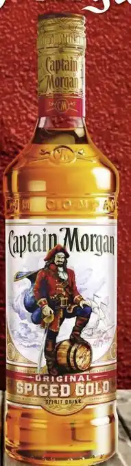 Géant Casino Captain morgan rhum spiced gold 35% vol. offre