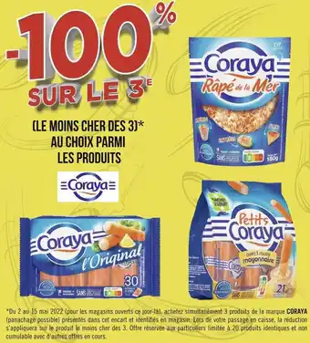 Géant Casino Coraya bon plan sur les produits de la marque coraya offre