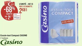 Géant Casino Casino essuie-tout compact offre