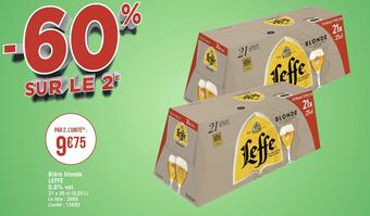 Géant Casino Leffe bière blonde 6,6% vol. offre