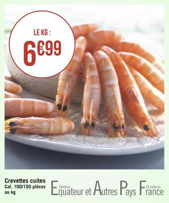 Géant Casino Crevettes cuites offre