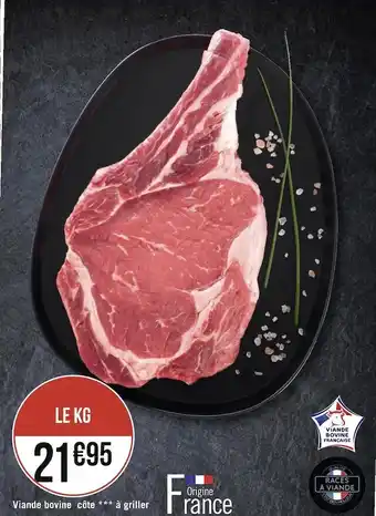 Géant Casino Viande bovine côte à griller offre