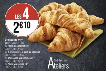 Géant Casino Croissants x4 offre
