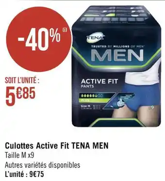 Tena men culottes active fit