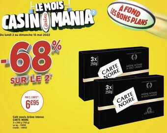 Géant Casino Carte noire café moulu arôme intense offre