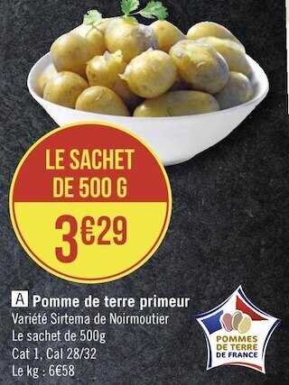 Géant Casino Pomme de terre primeur offre