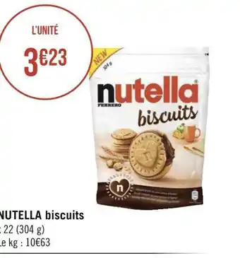 Géant Casino Nutella biscuits offre