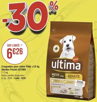 Géant Casino Ultima croquettes pour chien petit offre