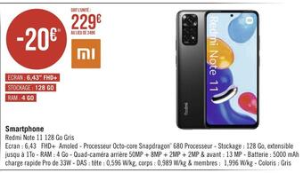Géant Casino Xiaomi smartphone offre