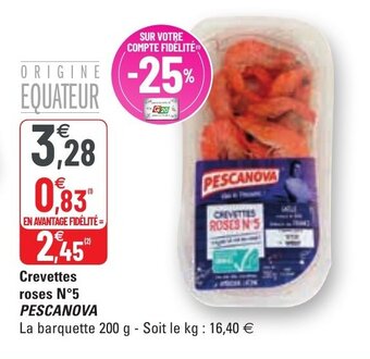 G20 Crevettes roses N5 PESCANOVA offre