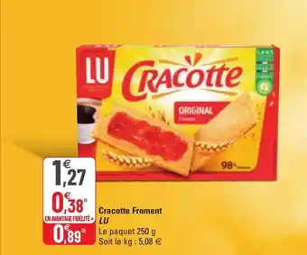 G20 Cracotte froment LU offre