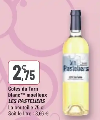 G20 Côtes du tarn blanc moelleux LES PASTELIERS offre