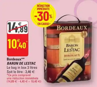 Bordeaux BARON DE LESTAC