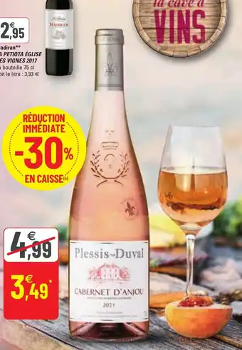 G20 Cabernet d'anjou PLESSIS-DUVAL 2021 offre