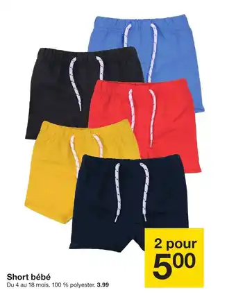 Zeeman Short bébé offre
