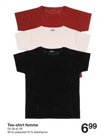 Zeeman Tee-shirt femme offre