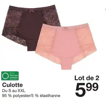 Zeeman Culotte offre