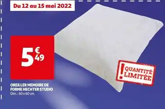 Auchan Oreiller memoire de forme hechter studio offre