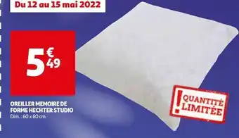 Auchan Supermarché Oreiller memoire de forme hechter studio offre