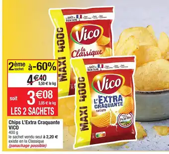 Migros Chips l'Extra Craquante Vico 400g offre