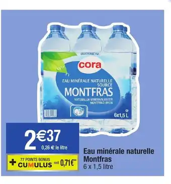 Migros Eau Minérale Naturelle Montfras offre