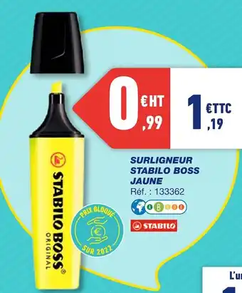 Stabilo surligneur boss jaune